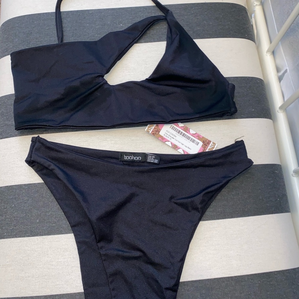 Cutout high waisted bathing suit